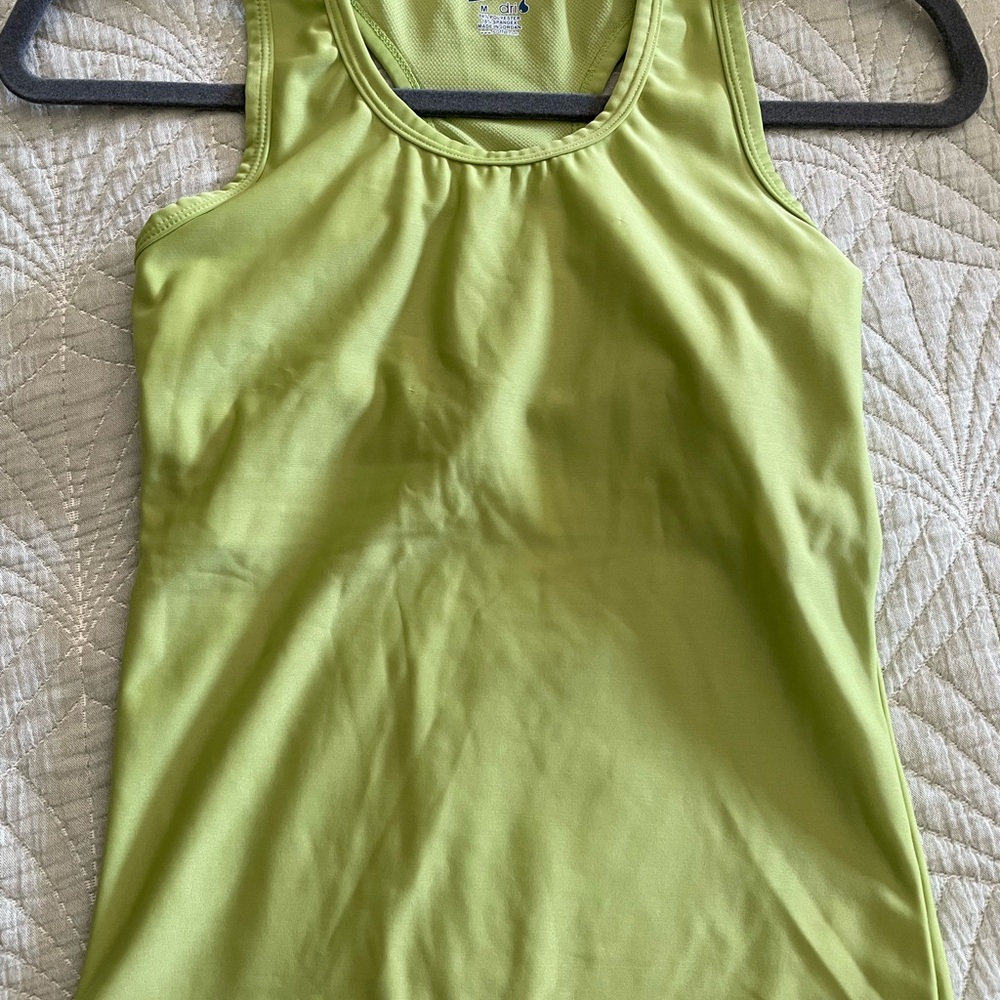 Soffe Women's Lime Green Athletic Tank Top